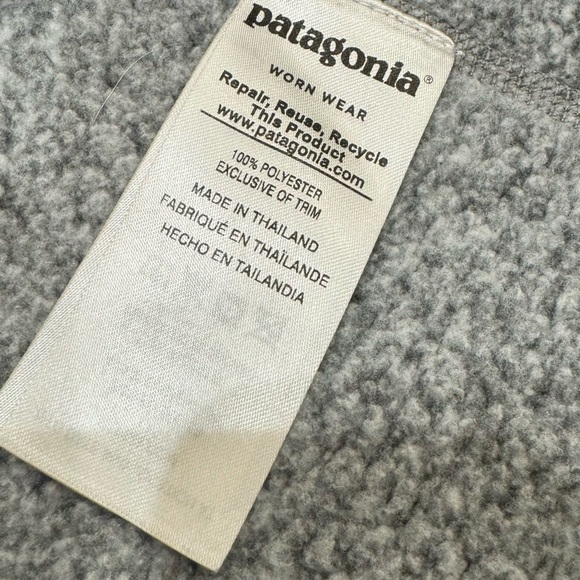 Patagonia Better Sweater Gray 1/4 Zip Fleece Pullover Womens small - Picture 6 of 9
